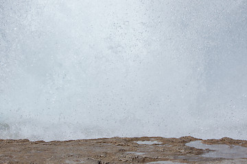 Image showing The famous Strokkur Geyser - Iceland - Close-up