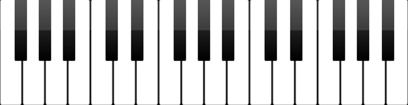 Image showing Piano keys abstract musical background