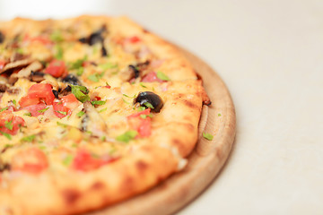 Image showing Tasty pizza isolated on white