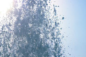 Image showing The gush of water of a fountain