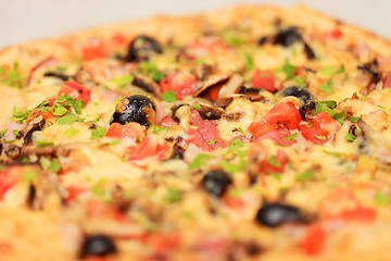 Image showing Tasty pizza isolated on white