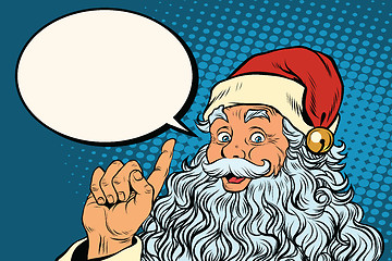 Image showing Santa Claus resembles, pop art retro illustration