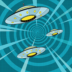 Image showing Space attack UFO