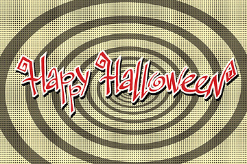 Image showing Happy Halloween retro background