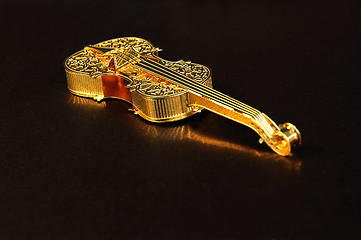 Image showing Golden Violin