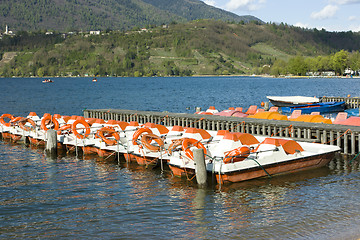 Image showing Catamarans on Caldonazzo lake