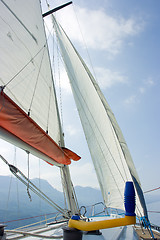 Image showing Sailing on Garda lake