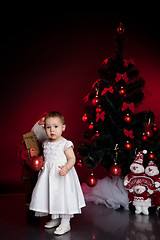 Image showing little baby, xmas