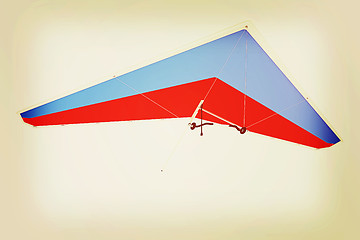 Image showing Hang glider. 3D illustration. Vintage style.