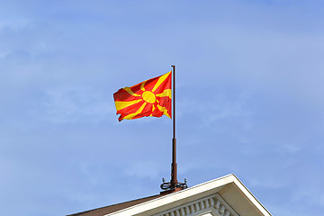 Image showing Flag of Macedonia