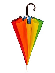 Image showing Rainbow umbrella