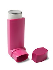 Image showing Asthma inhaler on white