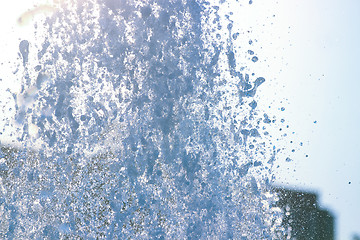 Image showing The gush of water of a fountain