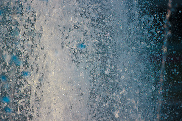 Image showing The gush of water of a fountain