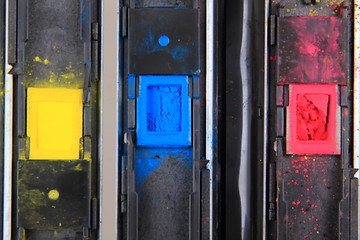 Image showing color cmyk toners