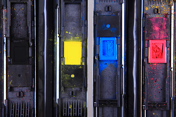 Image showing color cmyk toners