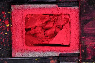 Image showing magenta toner powder