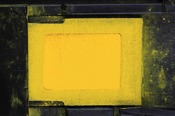 Image showing yellow toner powder