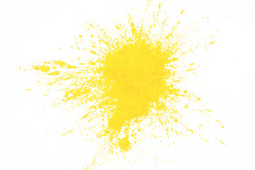 Image showing yellow toner powder