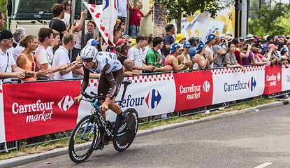 Image showing The Cyclist Johan Vansummeren - Tour de France 2015