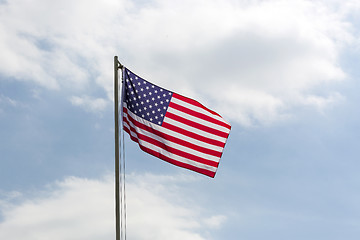 Image showing Flag of United States on a flagpole