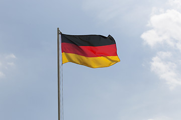 Image showing National flag of Germany on a flagpole