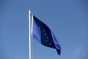 Image showing National flag of Alaska on a flagpole