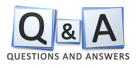 Image showing questions and answers sign