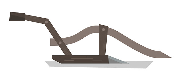 Image showing Agricultural manual plow vector illustration.