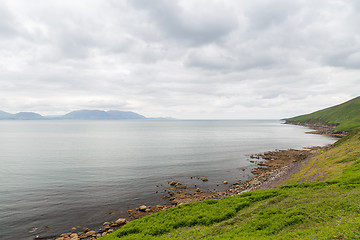 Image showing view to ocean at wild atlantic way in ireland