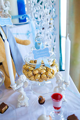 Image showing Candies in a glass jar