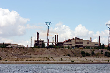 Image showing The factory on  the Volga coast. Russia