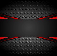 Image showing Abstract dark corporate background