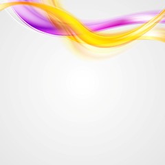 Image showing Abstract glowing colorful waves design