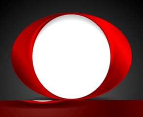 Image showing Abstract bright circle O shape logo design