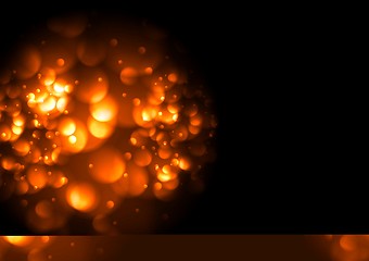 Image showing Shiny bright sparkling abstract glow background