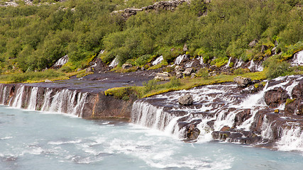 Image showing Hraunfossar waterfalls in Iceland