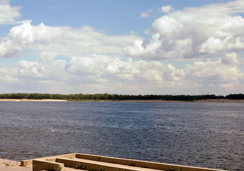 Image showing View to the Volga river Volgograd Russia
