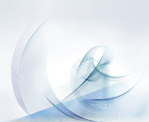 Image showing light blue and gray motion lines on white background