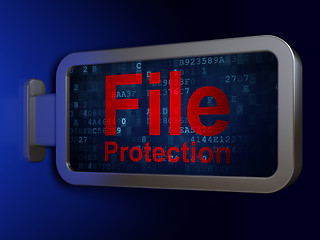 Image showing Safety concept: File Protection on billboard background