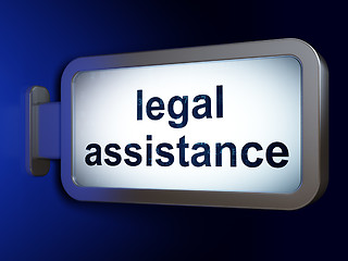 Image showing Law concept: Legal Assistance on billboard background