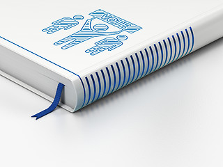 Image showing Politics concept: closed book, Election Campaign on white background