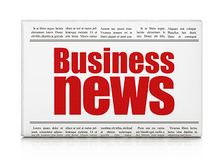 Image showing News concept: newspaper headline Business News