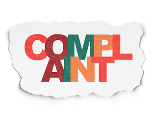 Image showing Law concept: Complaint on Torn Paper background