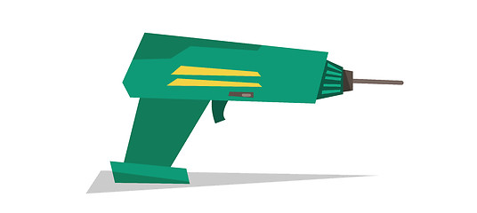 Image showing Electric hand drill vector illustration.