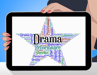 Image showing Drama Star Represents Stage Theaters And Melodramas