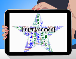 Image showing Entertainment Star Indicates Hollywood Movies And Cinemas