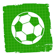 Image showing Football Icon Means Player Soccer And Symbol