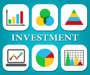 Image showing Investment Charts Shows Business Graph And Forecast