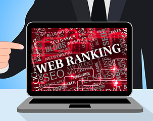 Image showing Web Ranking Means Search Engine And Internet